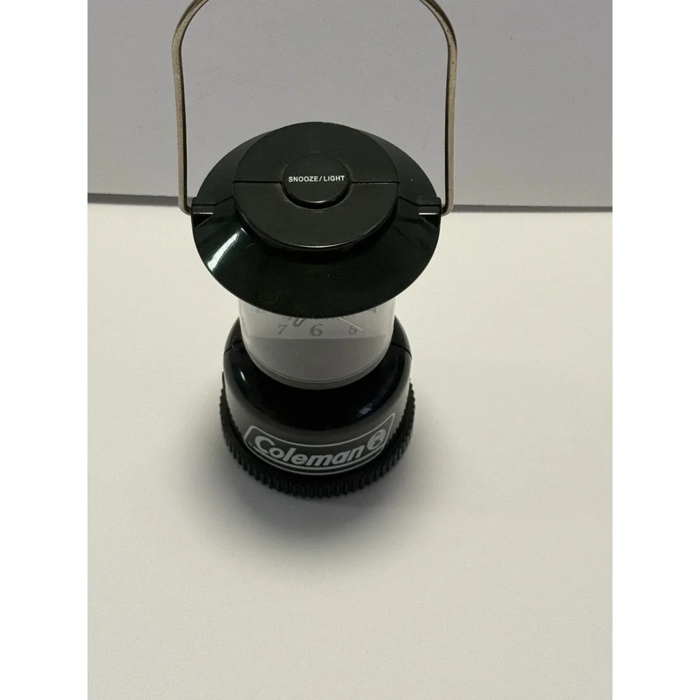 Coleman Lantern Camping Mini Light Alarm Clock Snooze Battery Operated 6